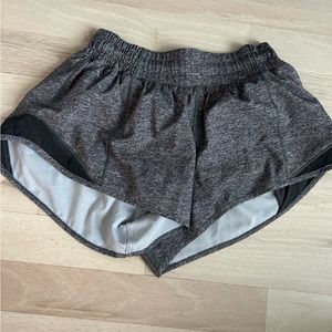 Lululemon gray hotty hot shorts